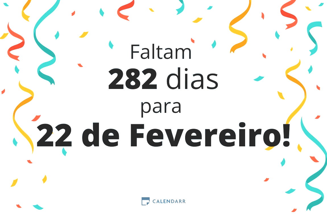 Descubra quantos dias faltam para 22 de Fevereiro - Calendarr
