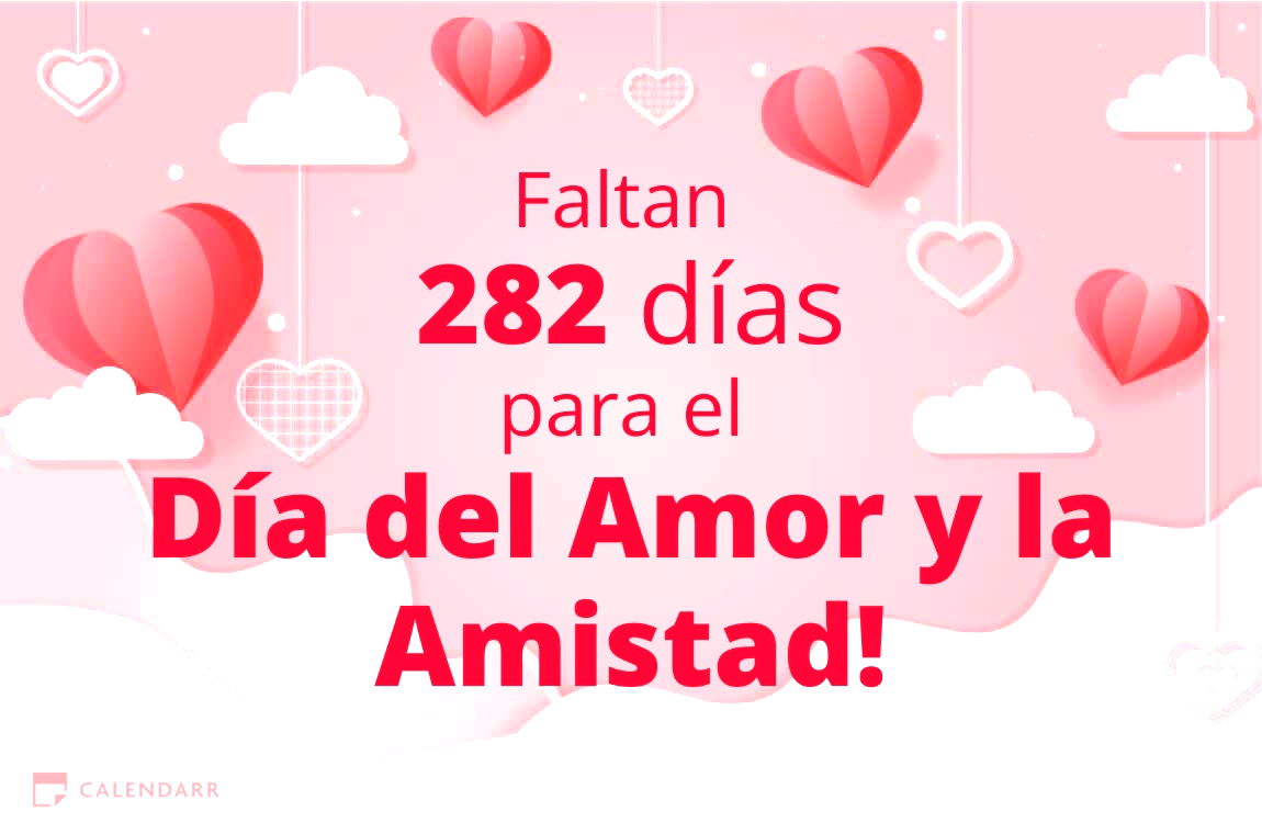 Descubre cuántos días faltan para  el Día del Amor y la Amistad - Calendarr