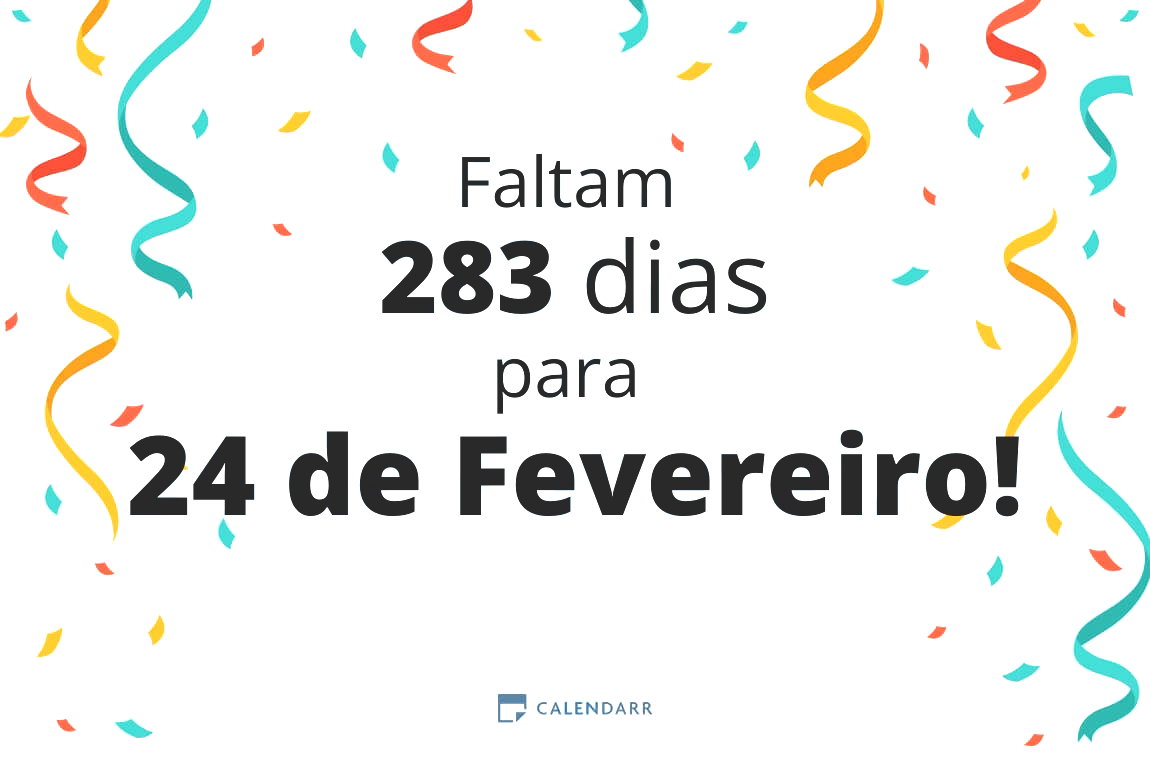 Descobre quantos dias faltam para 24 de Fevereiro - Calendarr
