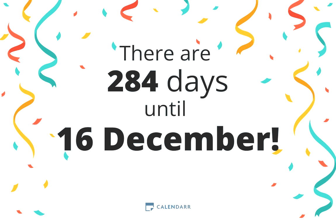 How many days until 16 December - Calendarr