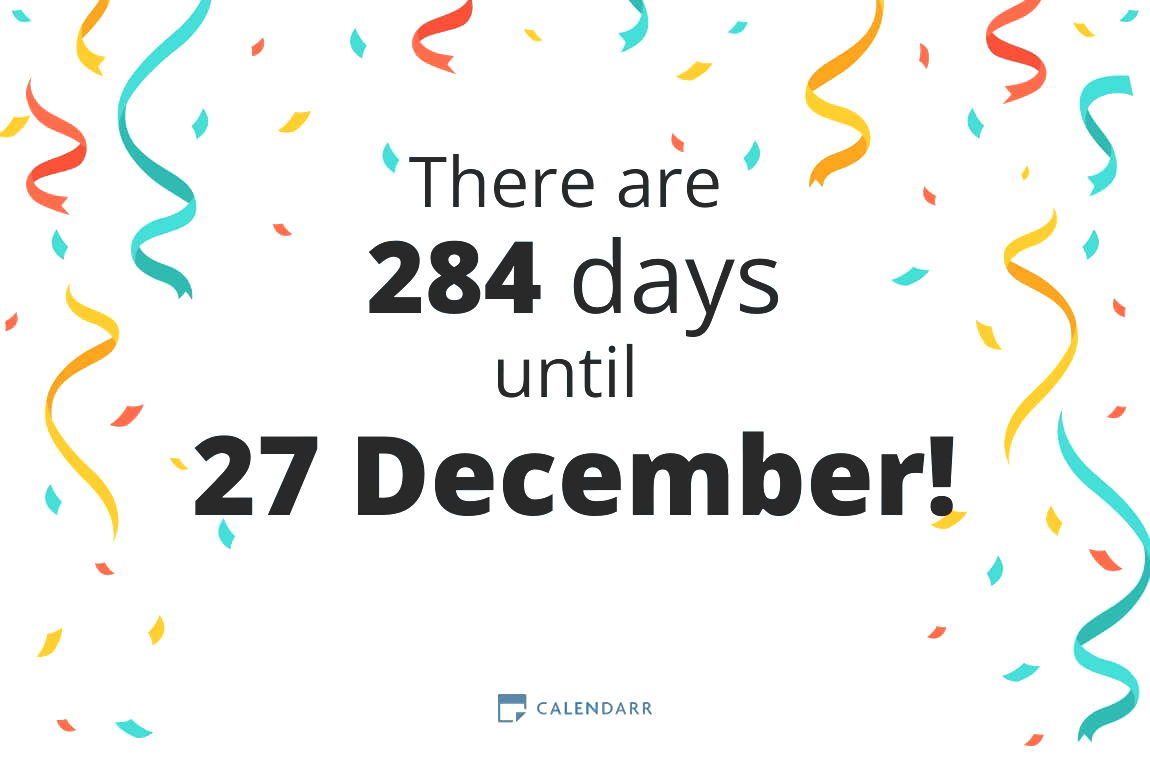 How many days until 27 December - Calendarr