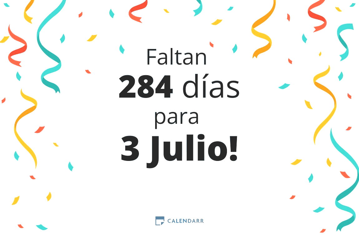 Descubre cuántos días faltan para 3 Julio - Calendarr