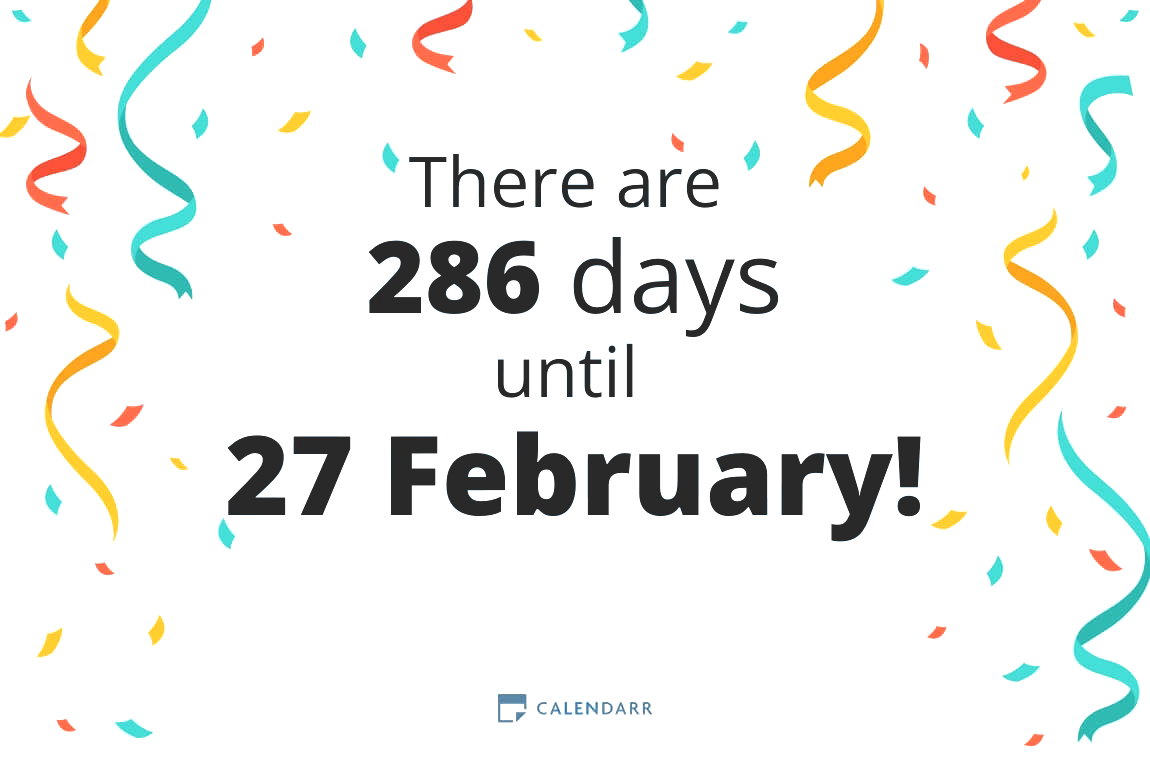 How many days until 27 February - Calendarr