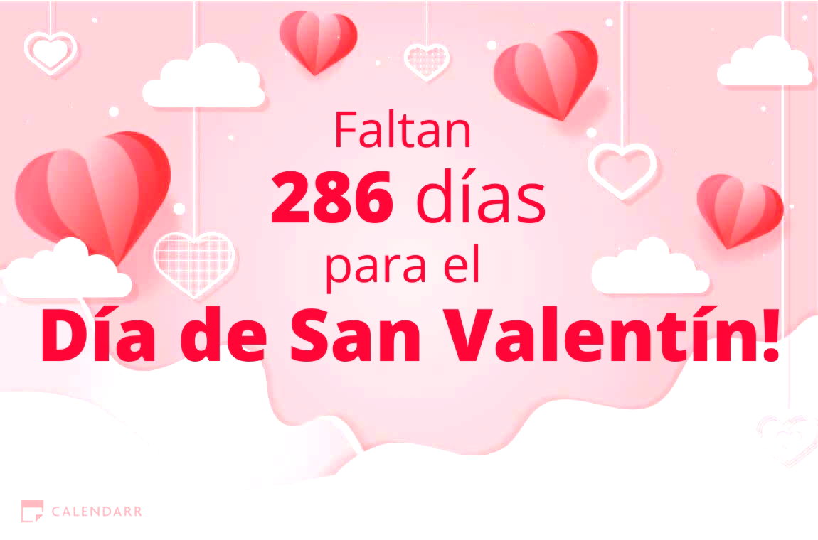Descubre cuántos días faltan para  el Día de San Valentín - Calendarr