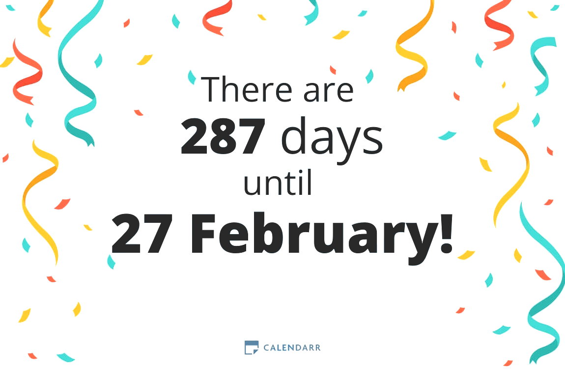 How many days until 27 February - Calendarr