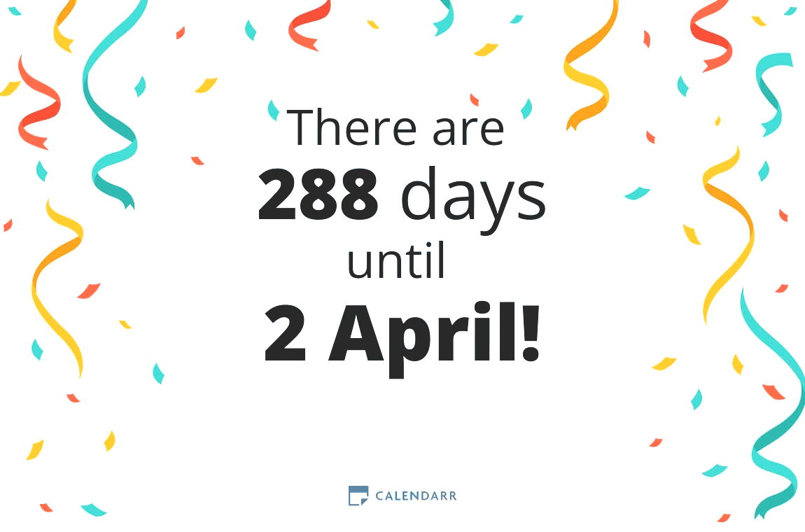 How many days until 2 April - Calendarr