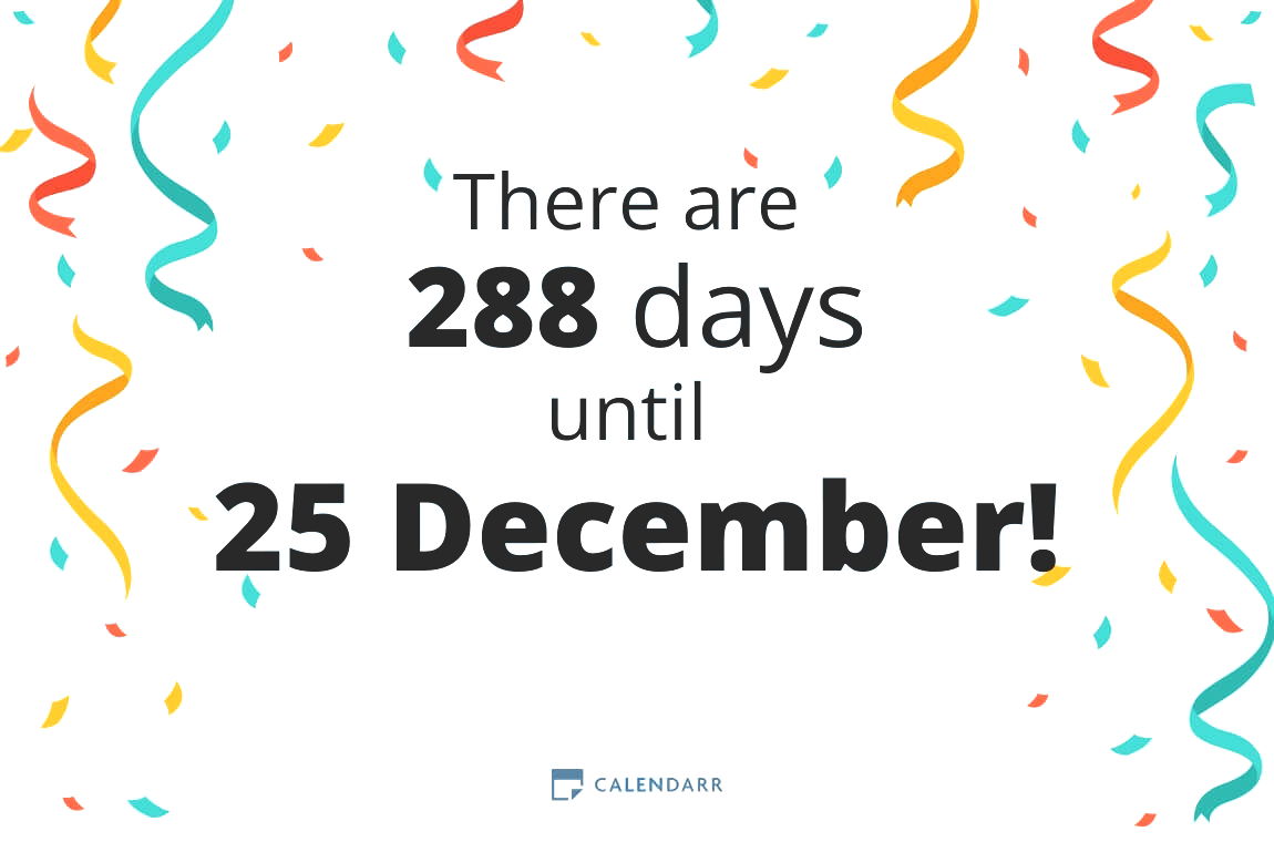 How many days until 25 December Calendarr