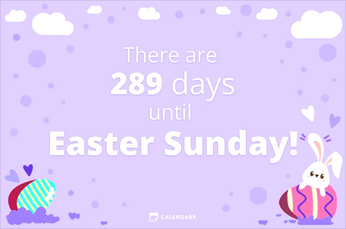 How many days until Easter Sunday Calendarr