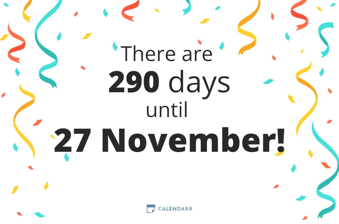 How many days until 27 November - Calendarr