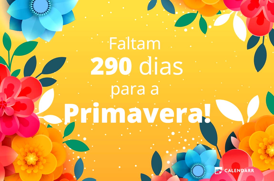 Descubra quantos dias faltam para a Primavera - Calendarr
