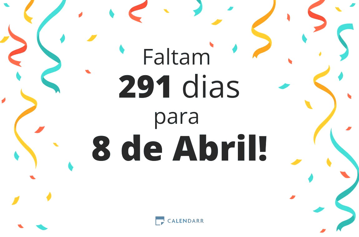 Descobre quantos dias faltam para 8 de Abril - Calendarr