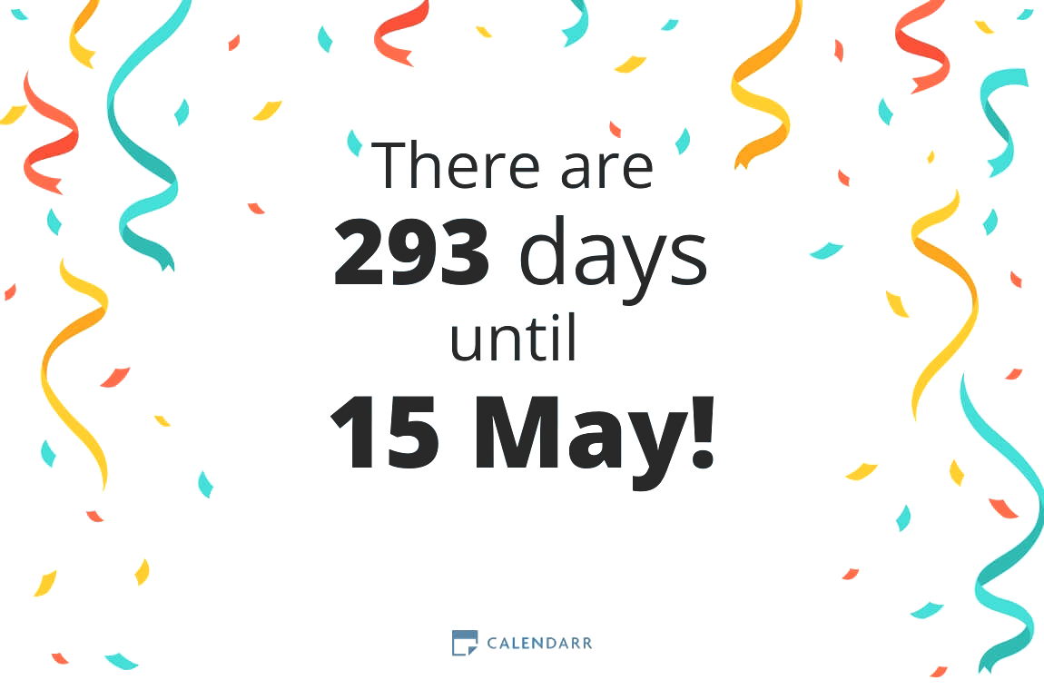 How many days until 15 May - Calendarr