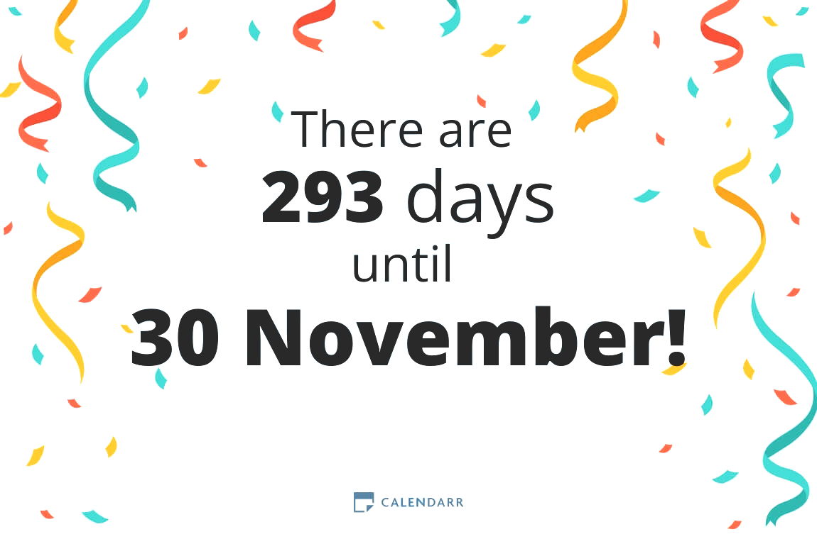 How many days until 30 November - Calendarr