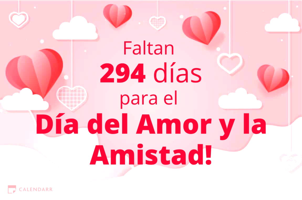 Descubre cuántos días faltan para el Día del Amor y la Amistad - Calendarr
