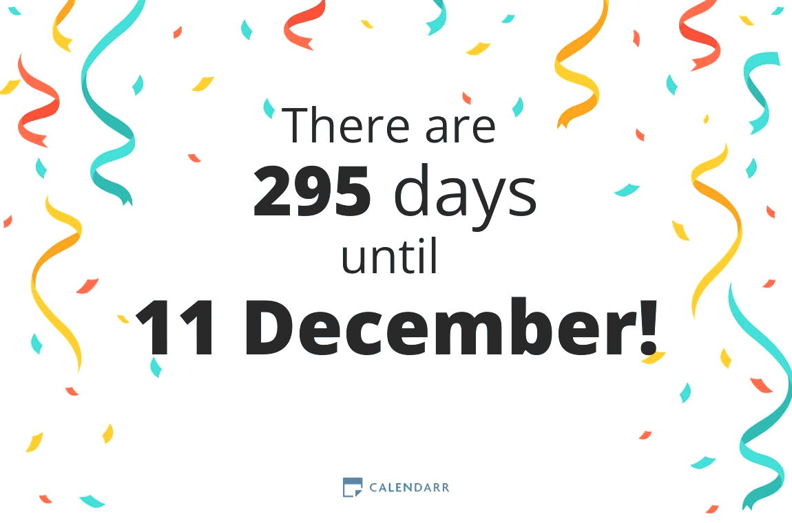 How many days until 11 December - Calendarr