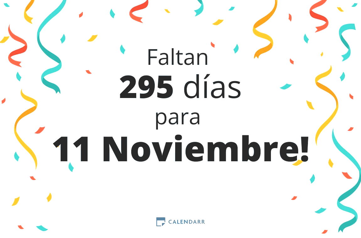 Descubre cuántos días faltan para 11 Noviembre - Calendarr