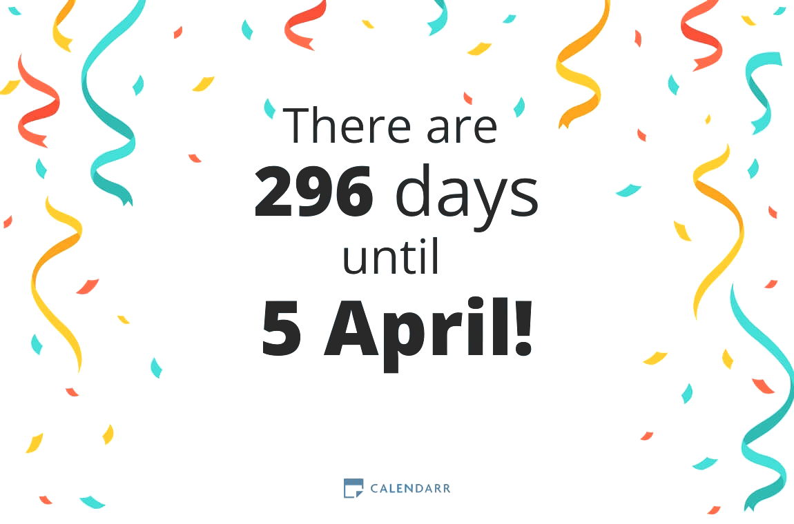 How many days until 5 April - Calendarr