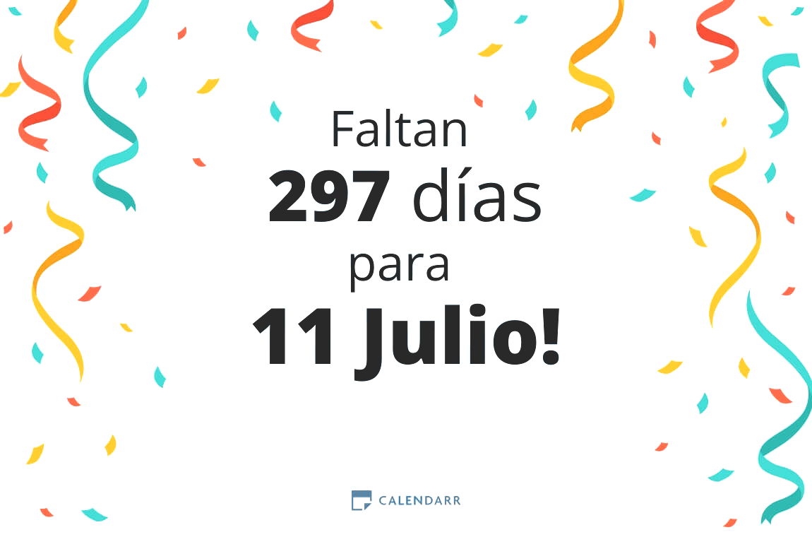 Descubre cuántos días faltan para 11 Julio - Calendarr