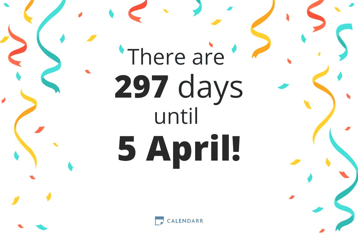 How many days until 5 April - Calendarr