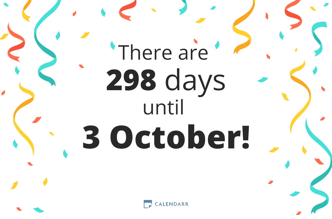 How many days until 3 October - Calendarr