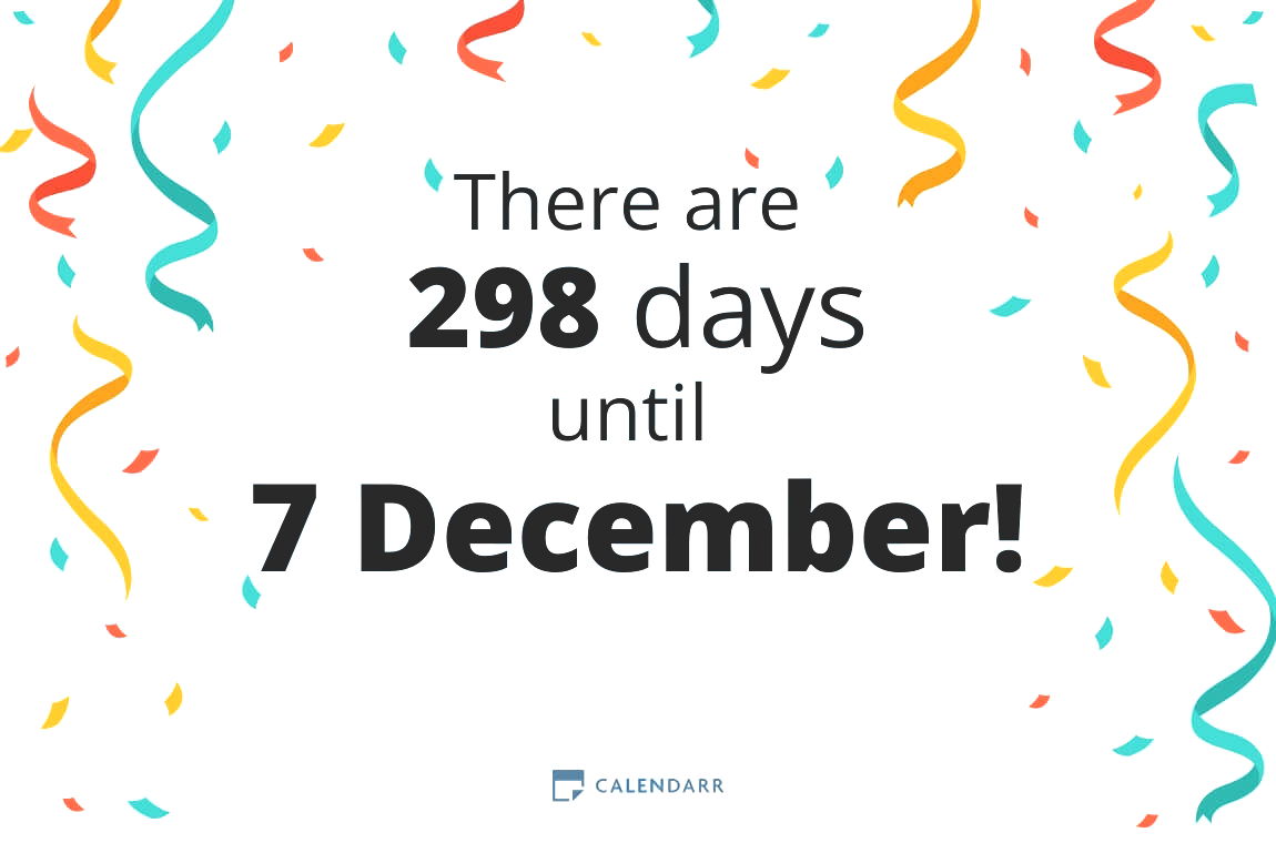 How many days until 7 December - Calendarr