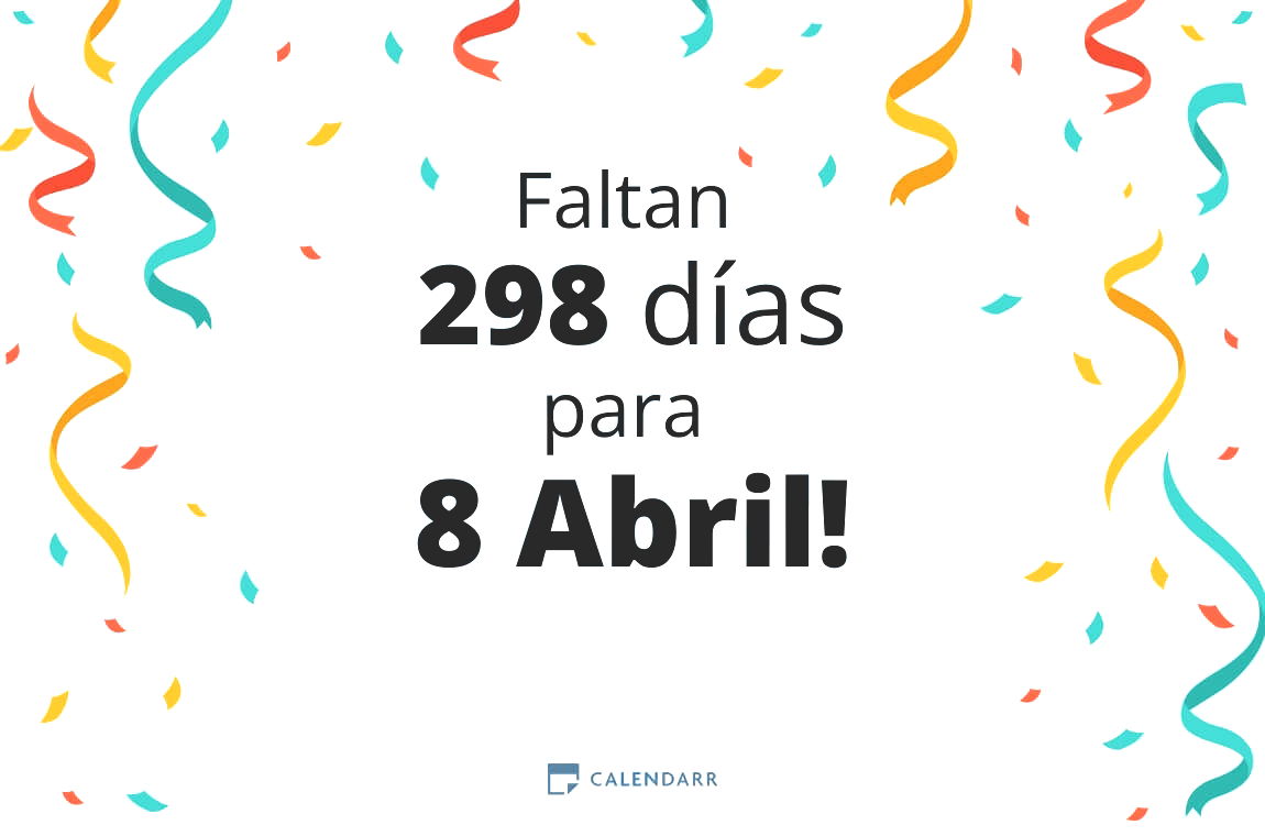 Descubre cuántos días faltan para 8 Abril - Calendarr