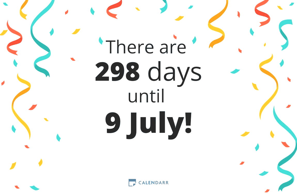 How many days until 9 July - Calendarr