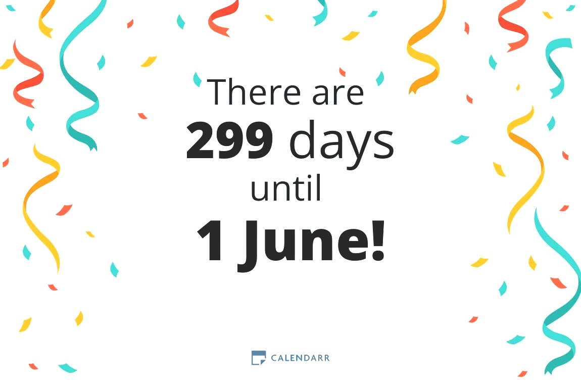 How many days until 1 June - Calendarr