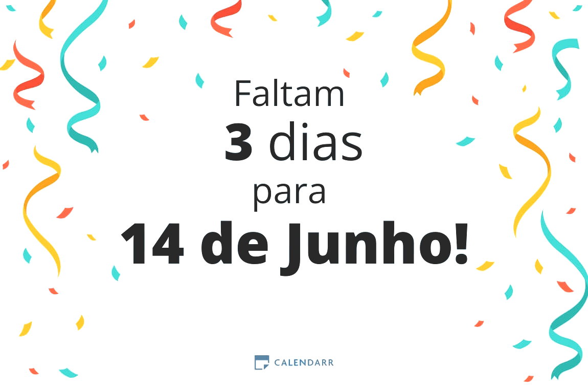 Descubra quantos dias faltam para 14 de Junho - Calendarr