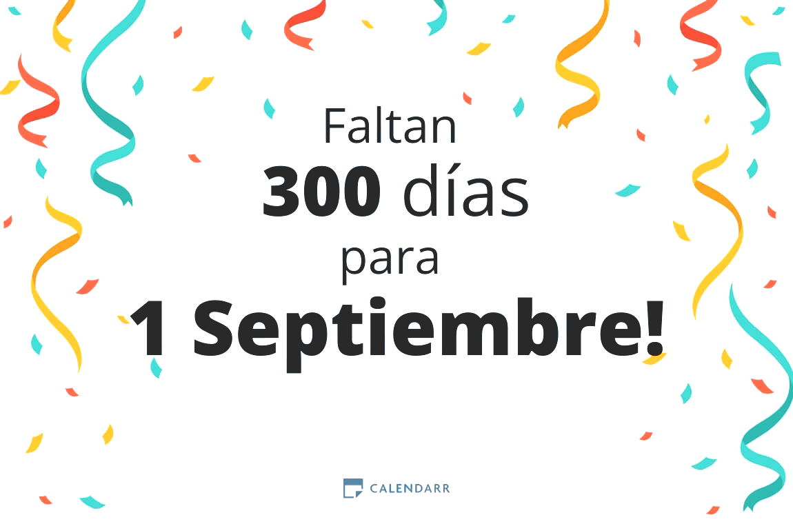 Descubre cuántos días faltan para 1 Septiembre - Calendarr