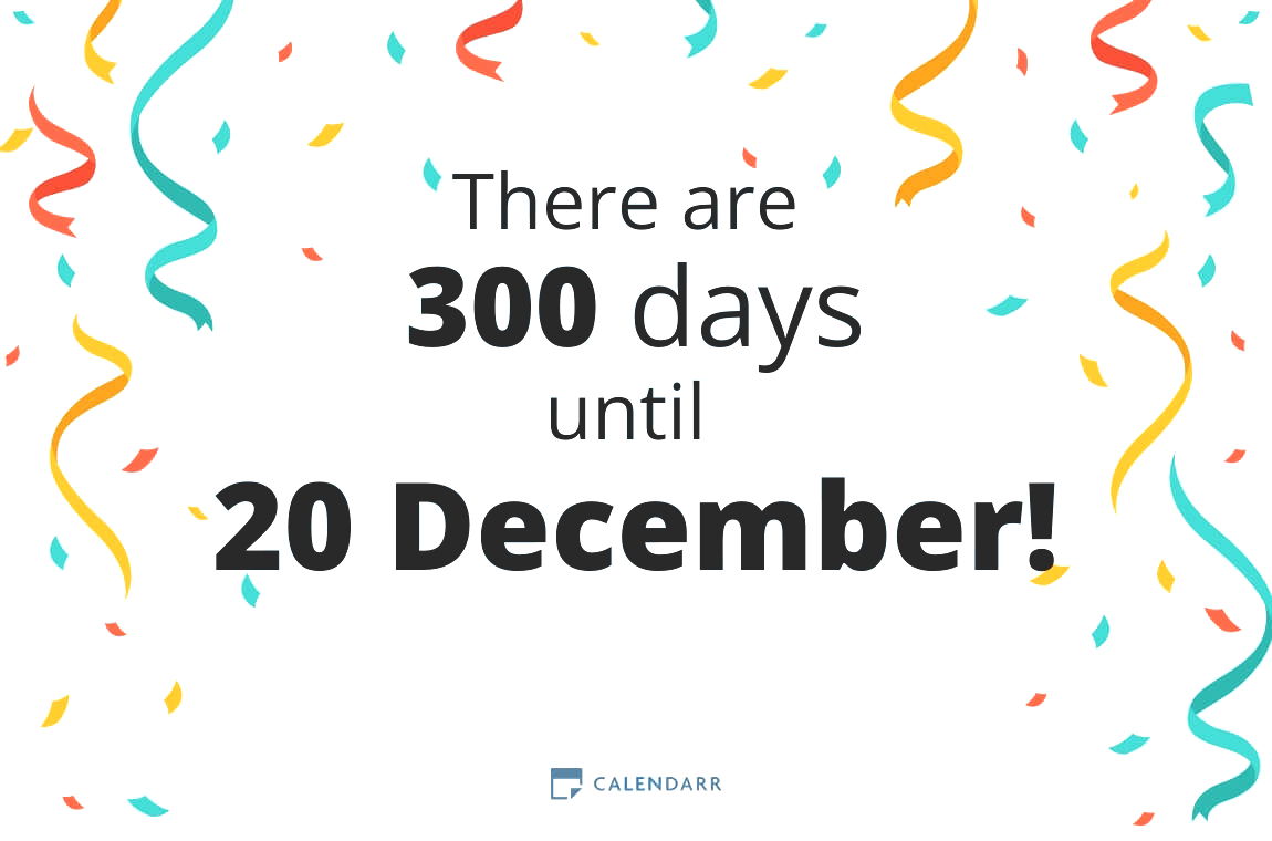 How many days until 20 December - Calendarr