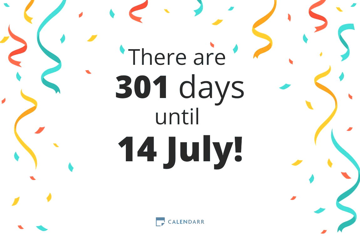 How many days until 14 July - Calendarr