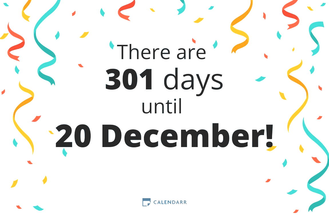 How many days until 20 December - Calendarr