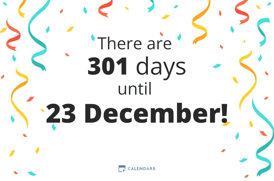 How many days until 23 December - Calendarr