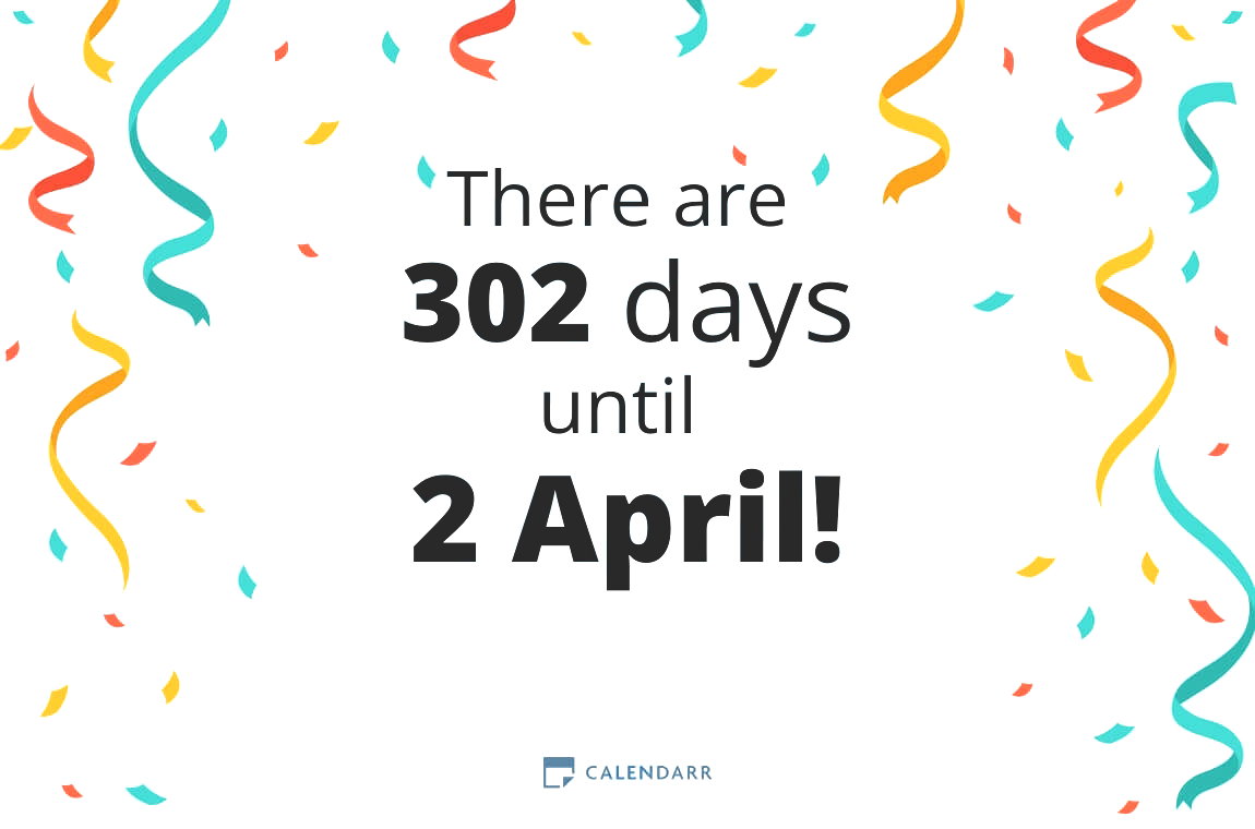 How many days until 2 April - Calendarr