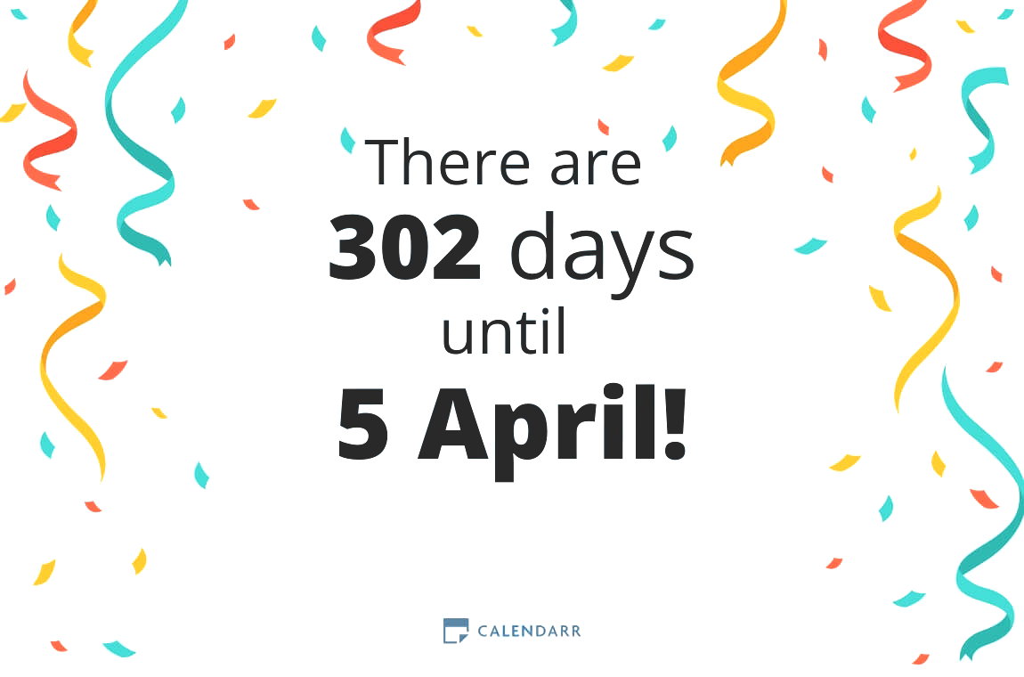 How many days until 5 April - Calendarr