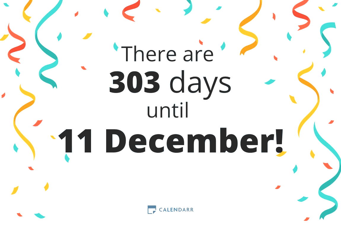 How many days until 11 December - Calendarr