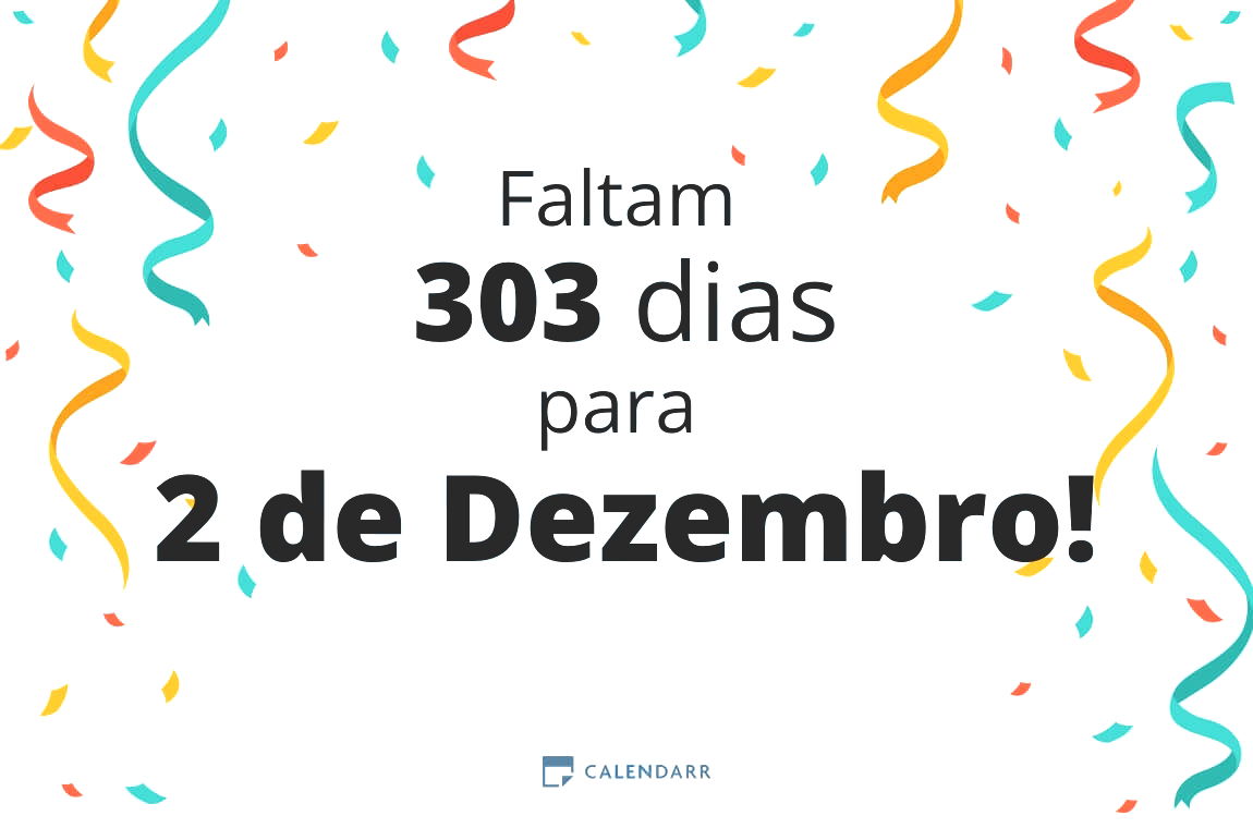 Descobre quantos dias faltam para 2 de Dezembro - Calendarr