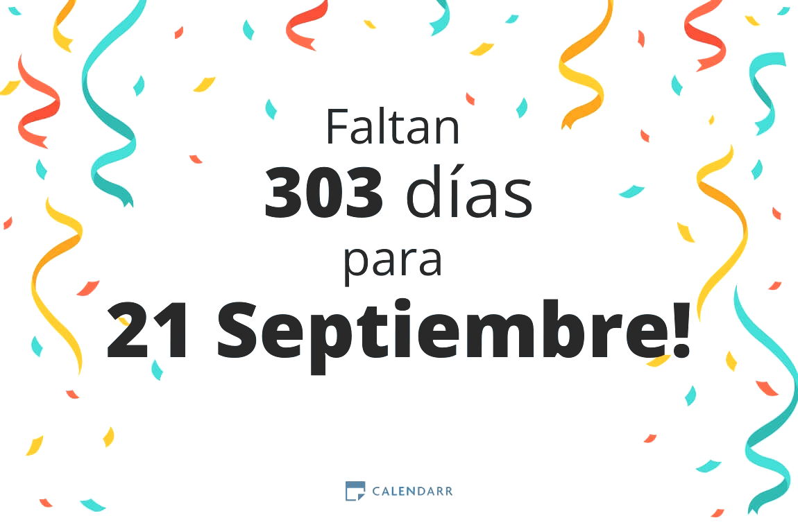 Descubre cuántos días faltan para 21 Septiembre - Calendarr