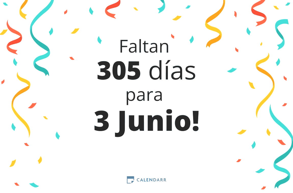 Descubre cuántos días faltan para 3 Junio - Calendarr