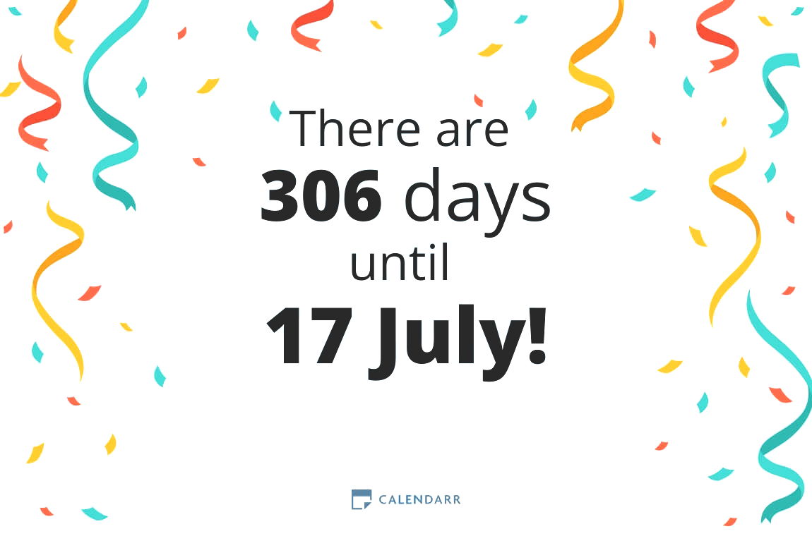 How many days until 17 July - Calendarr