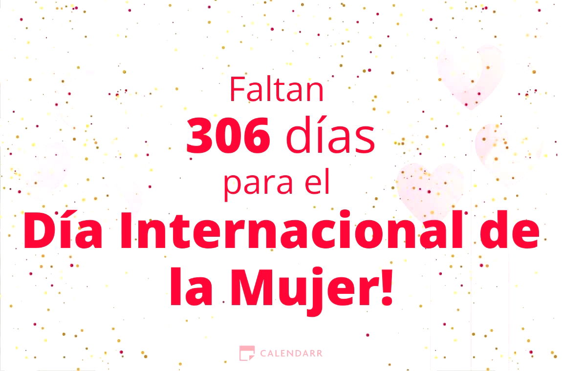 Descubre cuántos días faltan para el Día Internacional de la Mujer - Calendarr