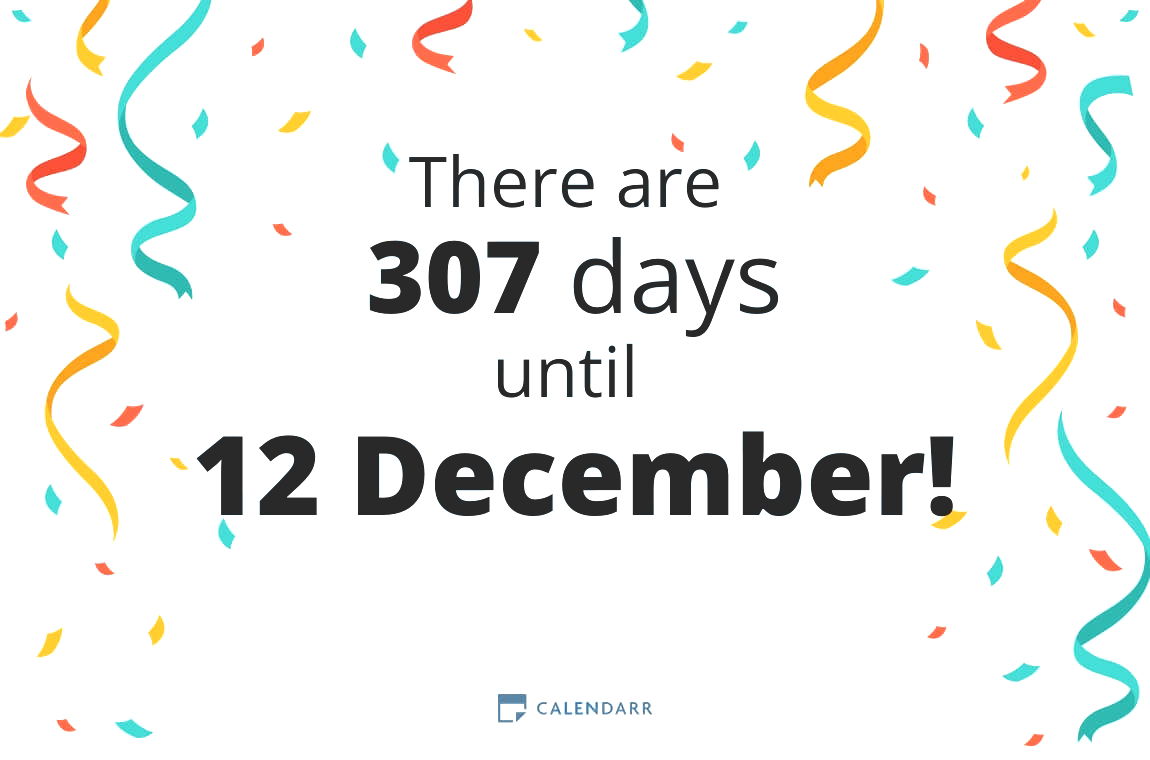 How many days until 12 December - Calendarr