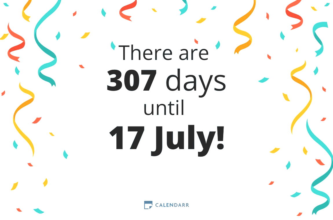 How many days until 17 July - Calendarr