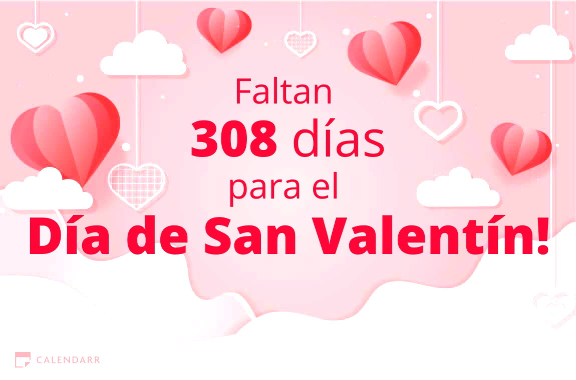 Descubre cuántos días faltan para  el Día de San Valentín - Calendarr