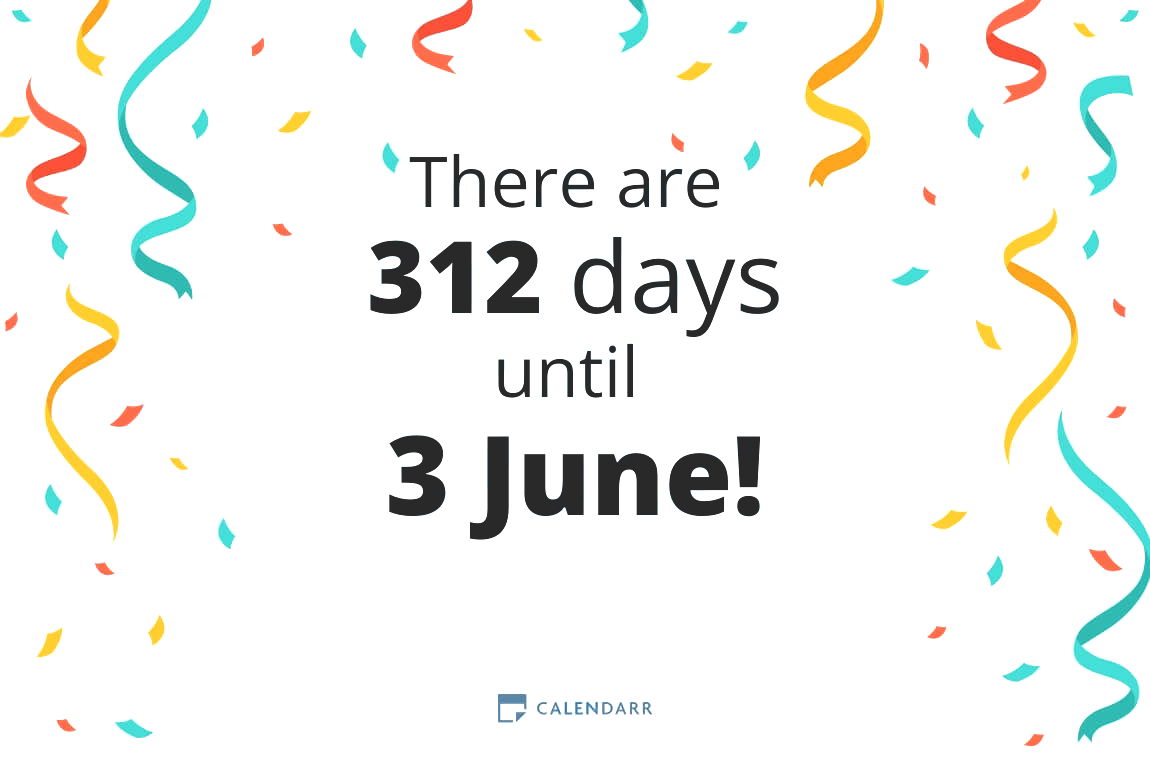 How many days until 3 June - Calendarr