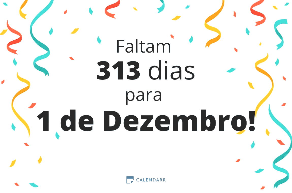 Descubra quantos dias faltam para 1 de Dezembro - Calendarr