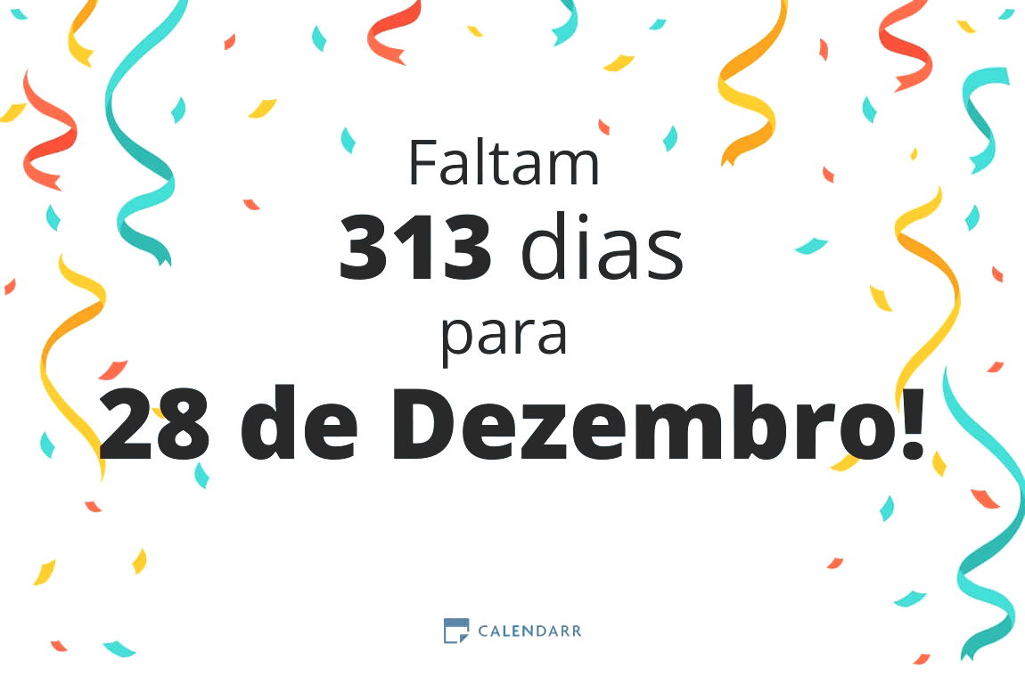 Descobre quantos dias faltam para 28 de Dezembro - Calendarr