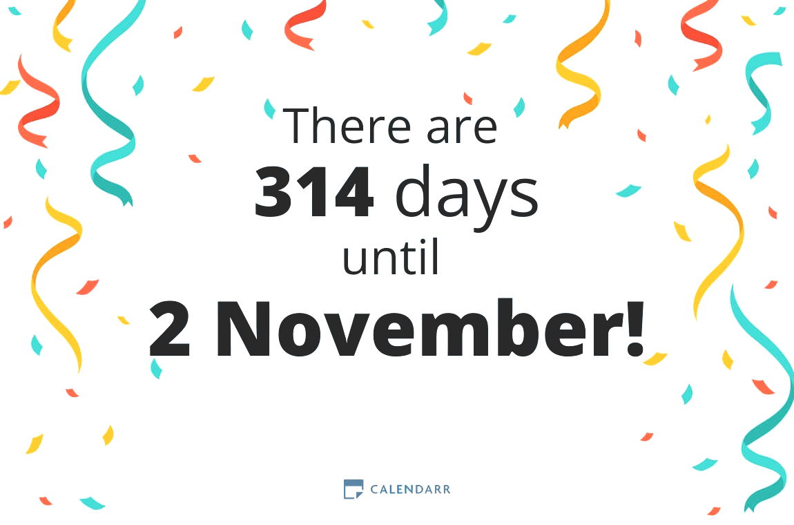 How many days until 2 November - Calendarr