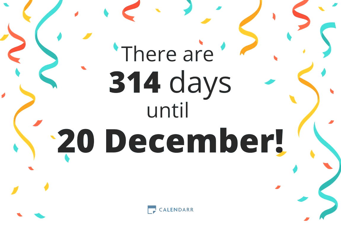 How many days until 20 December - Calendarr